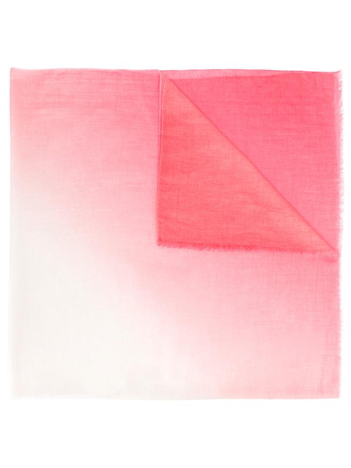 Agnona Gradient Scarf, Women's, Pink/purple, Cashmere/cotton
