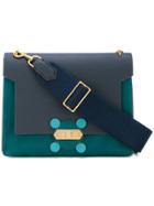 Anya Hindmarch Faux Fur Handle Crossbody Bag - Blue