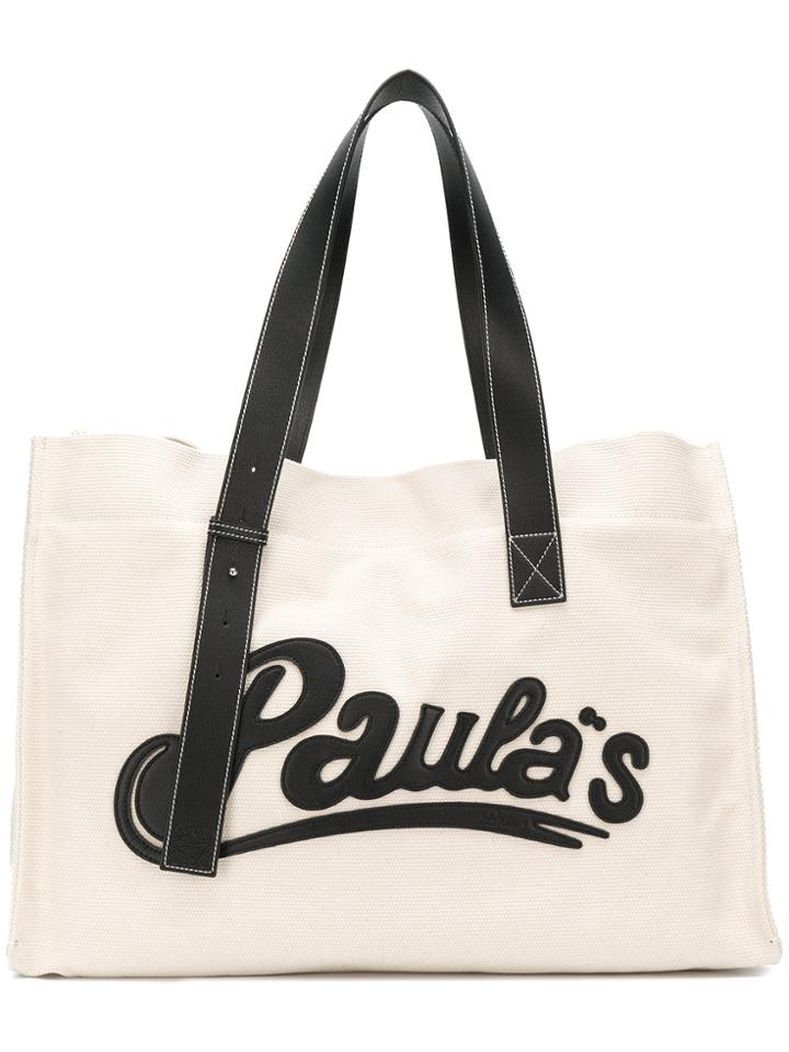 Loewe Large Paula's Tote - White