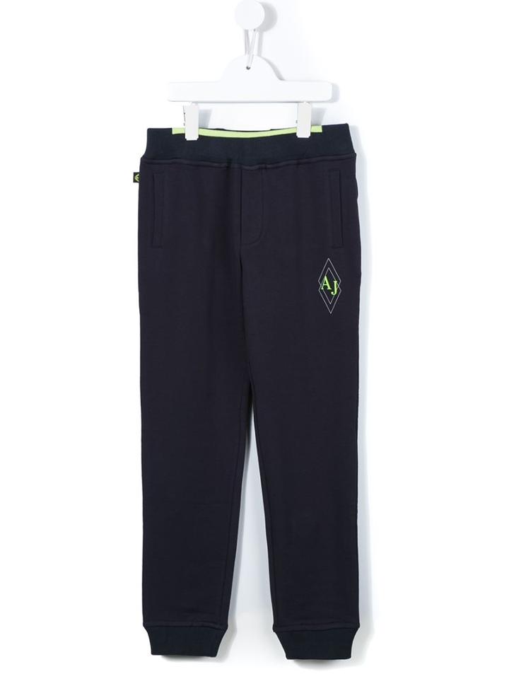 Armani Junior Aj Embroidered Trackpants