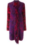Etro Fringed Blanket Coat, Women's, Size: 40, Polyamide/polyester/viscose/virgin Wool