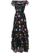 Goat Fairytale Embroidered Dress - Black