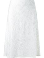 Cecilia Prado High Waist Knitted Skirt, Women's, Size: P, White, Cotton/acrylic/viscose