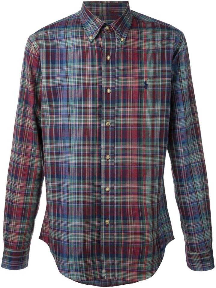 Polo Ralph Lauren Checked Shirt, Men's, Size: Xl, Blue, Cotton