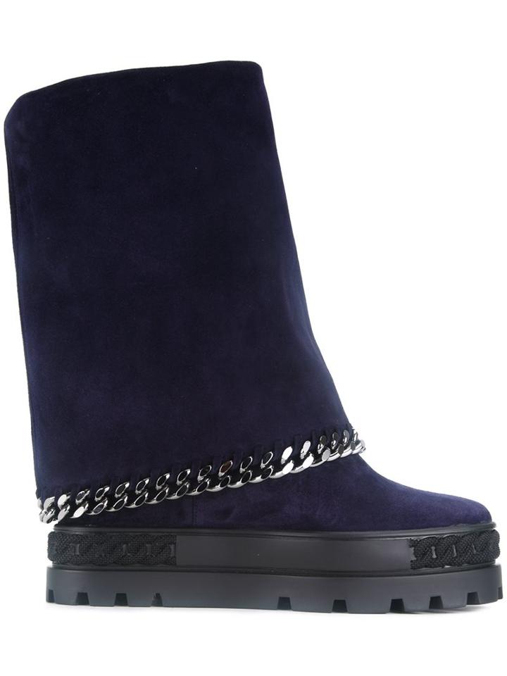 Casadei Chain Strap Boots