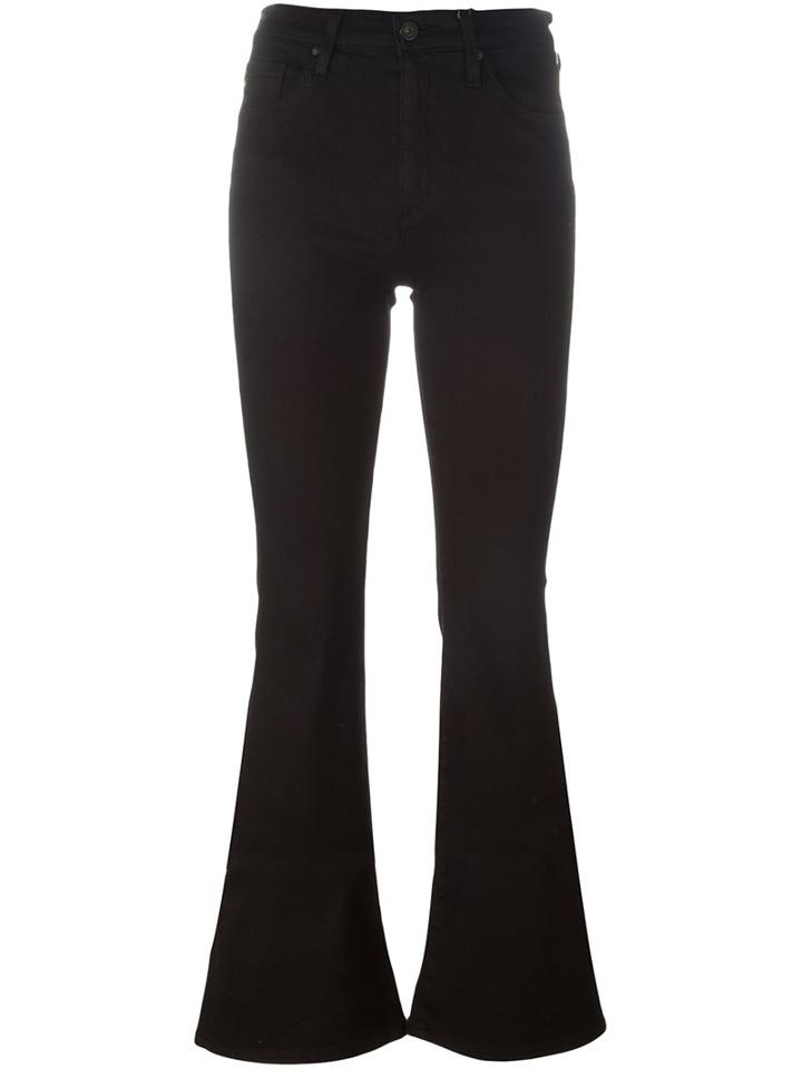 Ag Jeans Flared Jeans, Women's, Size: 27, Black, Cotton/polyurethane