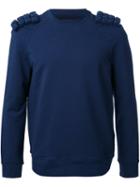 Wan Hung Cube Shoulder Detail Sweatshirt, Men's, Size: 48, Blue, Cotton