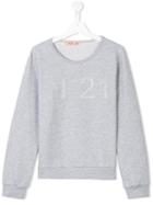 No21 Kids Logo Sweatshirt, Boy's, Size: 14 Yrs, Grey