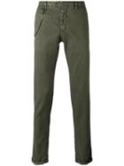 Biagio Santaniello - Skinny Trousers - Men - Cotton/linen/flax/spandex/elastane - 54, Green, Cotton/linen/flax/spandex/elastane