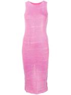 Mm6 Maison Margiela Rib Knit Dress - Pink