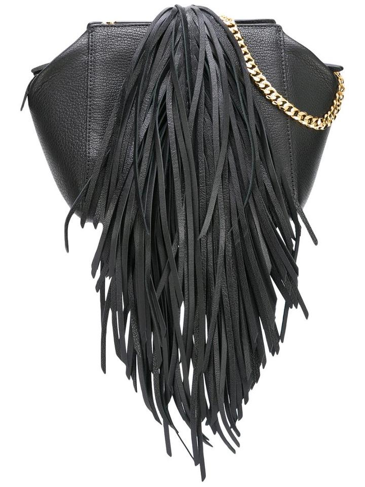 The Volon Fringed Shoulder Bag, Women's, Black