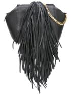 The Volon Fringed Shoulder Bag, Women's, Black