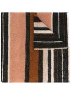 Faliero Sarti Striped Scarf, Adult Unisex, Brown, Polyamide/cashmere/mohair/virgin Wool
