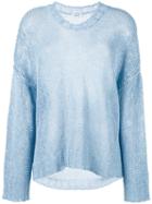 P.a.r.o.s.h. - Knitted Top - Women - Linen/flax/polyamide - Xs, Women's, Blue, Linen/flax/polyamide