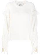 3.1 Phillip Lim Fringe Details Jumper - White