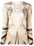 Givenchy 'stargate' Printed Top, Women's, Size: 38, Viscose/spandex/elastane