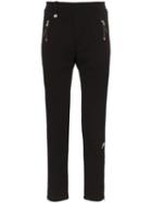 Alexander Mcqueen Zip Cuff Cotton Sweatpants - Black