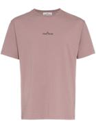 Stone Island Pink Logo T Shirt - Pink & Purple