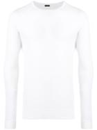 Zanone Crew Neck Sweatshirt - White