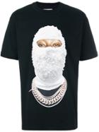 Ih Nom Uh Nit Gold Face Print T-shirt - Black
