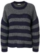 P.a.r.o.s.h. Stripe Knitted Jumper - Grey