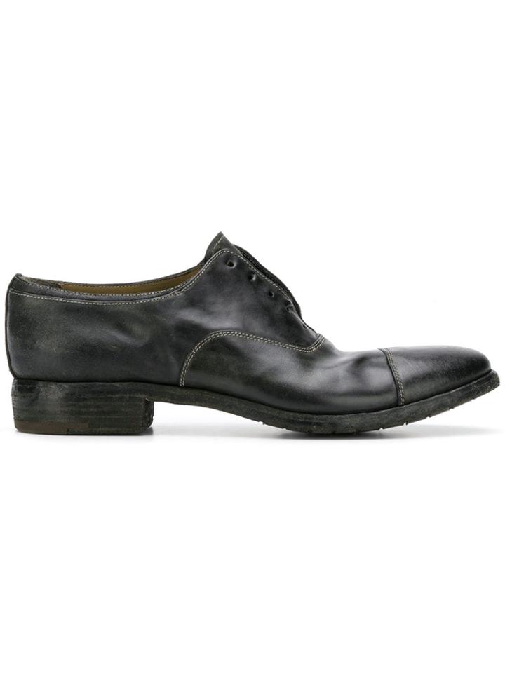 Premiata Oxford Without Laces Shoes - Black