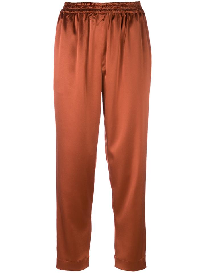 Gianluca Capannolo Cropped Straight Trousers - Yellow & Orange
