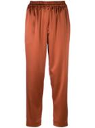 Gianluca Capannolo Cropped Straight Trousers - Yellow & Orange