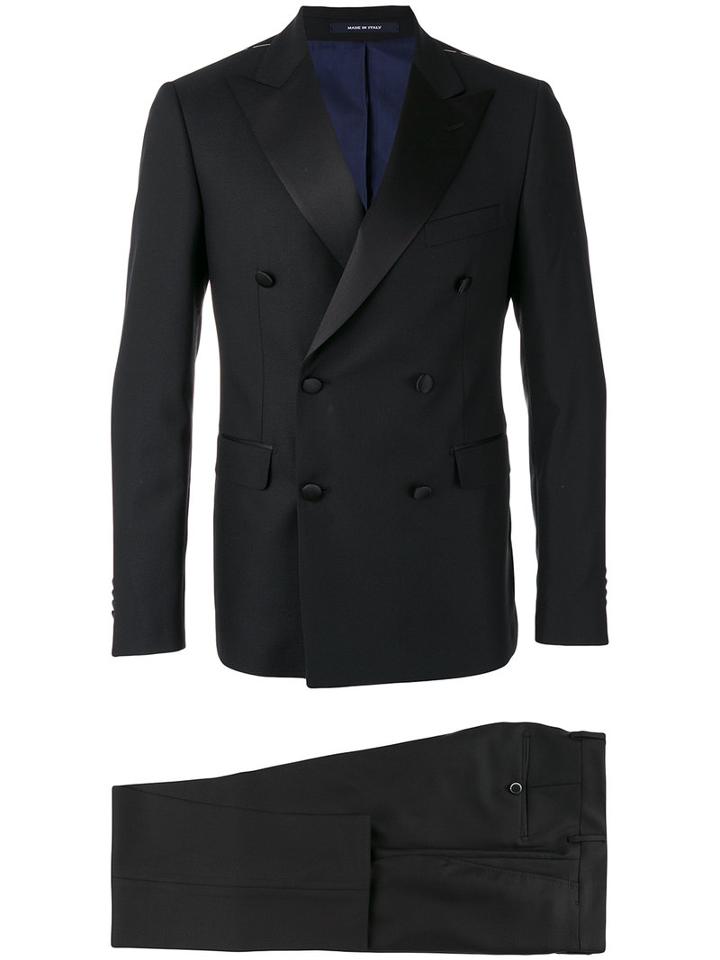 Dinner - Two Piece Evening Suit - Men - Cupro/virgin Wool - 50, Black, Cupro/virgin Wool