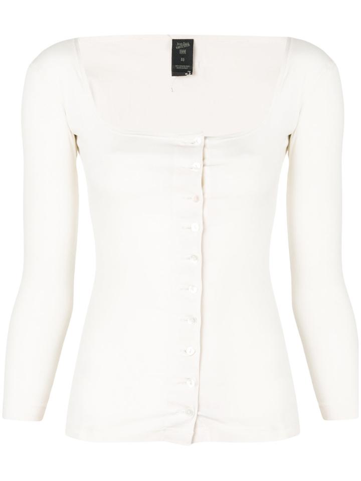 Jean Paul Gaultier Vintage Buttoned Cardigan - White