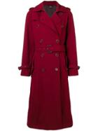 Aspesi Boxy Trench Coat - Red