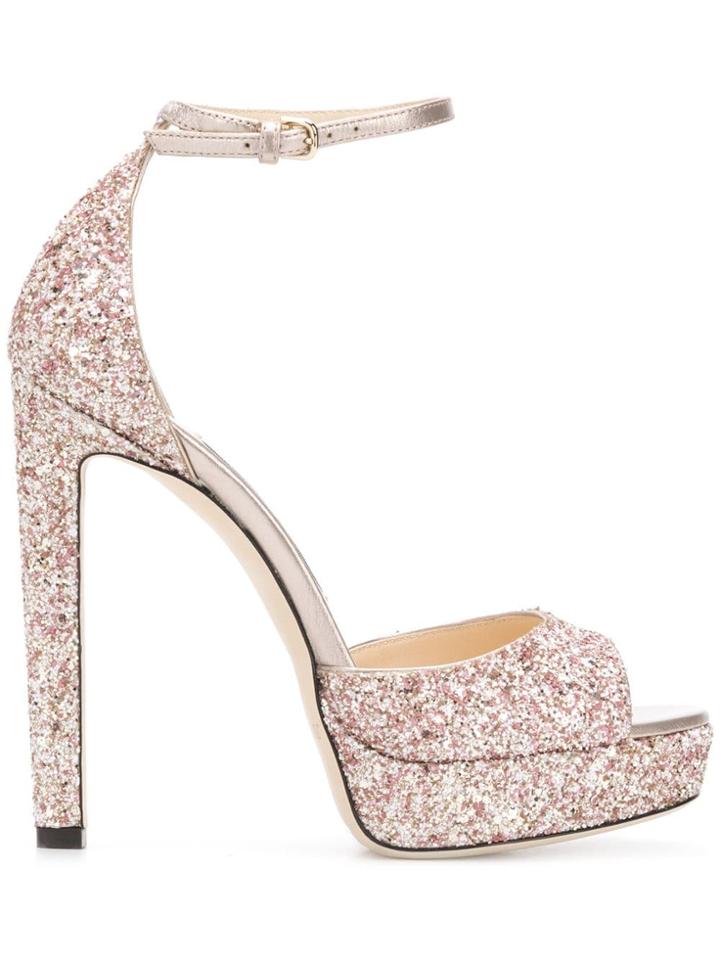 Jimmy Choo Pattie 130 Sandals - Pink