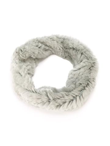 Yves Salomon Enfant Fur Scarf, Girl's, Blue