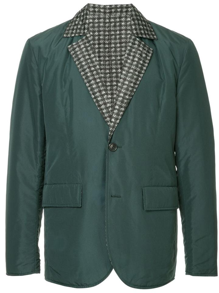 Cerruti 1881 Contrast Lapel Blazer - Green