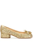 Maison Margiela Tabi Glittered Ballerinas - Gold