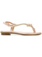 Michael Michael Kors Holly Rope-trim Sandals - Nude & Neutrals