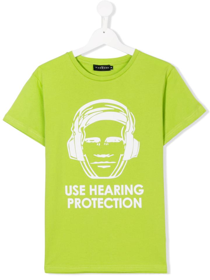 John Richmond Kids Teen Hearing Protection T-shirt - Green