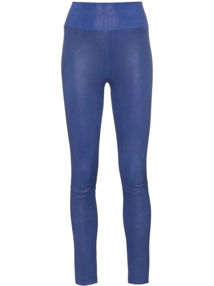 Sprwmn Sprwmn Hw Ankl Lngth Strch Lthr Legngs - Blue