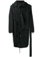 Craig Green Lace-up Detail Coat - Black