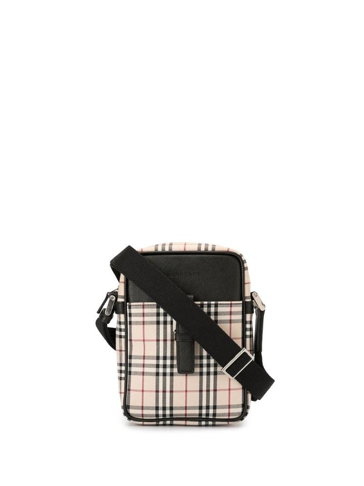 Burberry Pre-owned Check Shoulder Bag - White