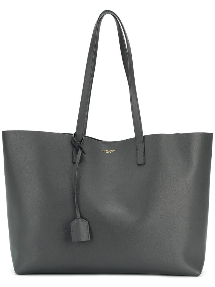 Saint Laurent Shopping Tassel Tote - Grey