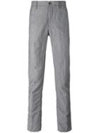 Incotex - Slim Fit Trousers - Men - Linen/flax/wool - 34, Grey, Linen/flax/wool