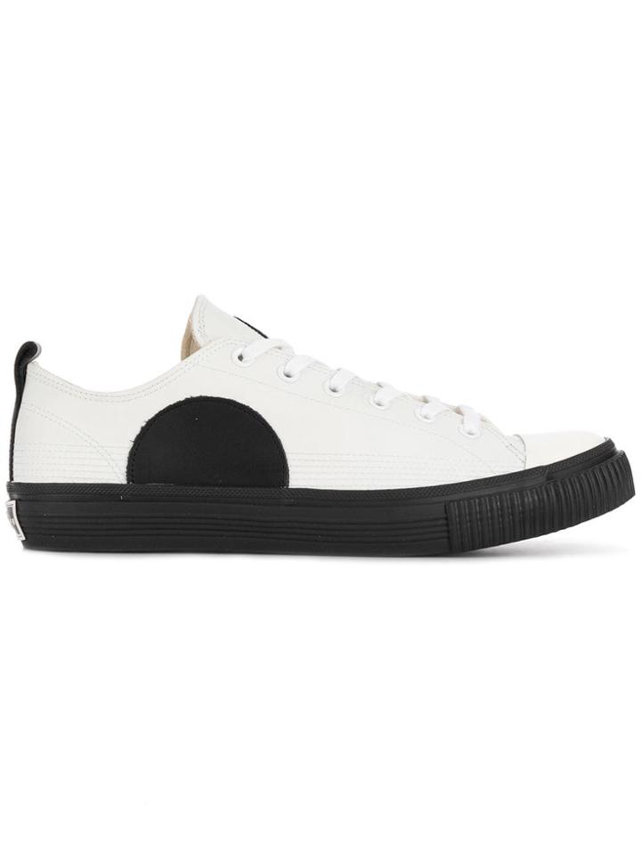 Mcq Alexander Mcqueen Appliqué Circle Sneakers - White