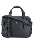 Kate Spade - Hanging Tassel Tote - Women - Calf Leather/polyester - One Size, Black, Calf Leather/polyester