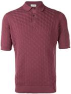 John Smedley Popplewell Knitted Polo Shirt - Red