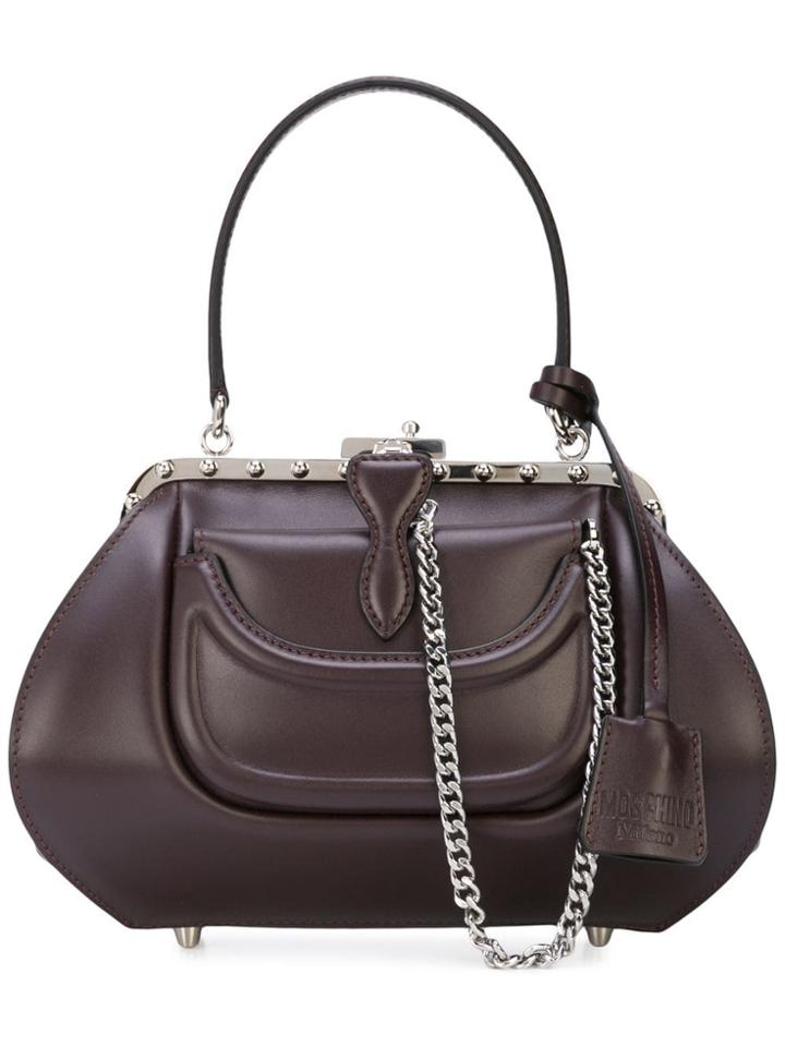 Moschino Moschino A74258004 Burgundy Furs & Skins->calf Leather - Red