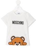 Moschino Kids - Teddy Bear Print T-shirt - Kids - Cotton - 6 Mth, White