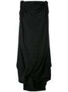 Bernhard Willhelm - Asymmetric Hem Shift Dress - Women - Cotton - M, Black, Cotton
