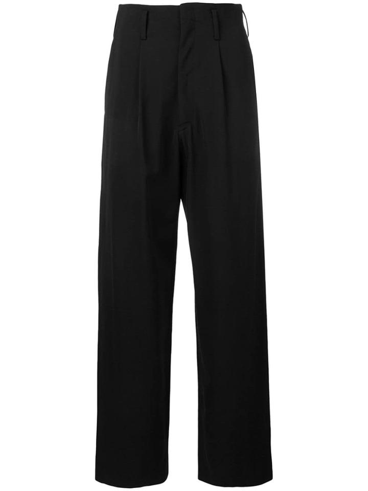 Yohji Yamamoto Vintage 1990's High Rise Trousers - Black