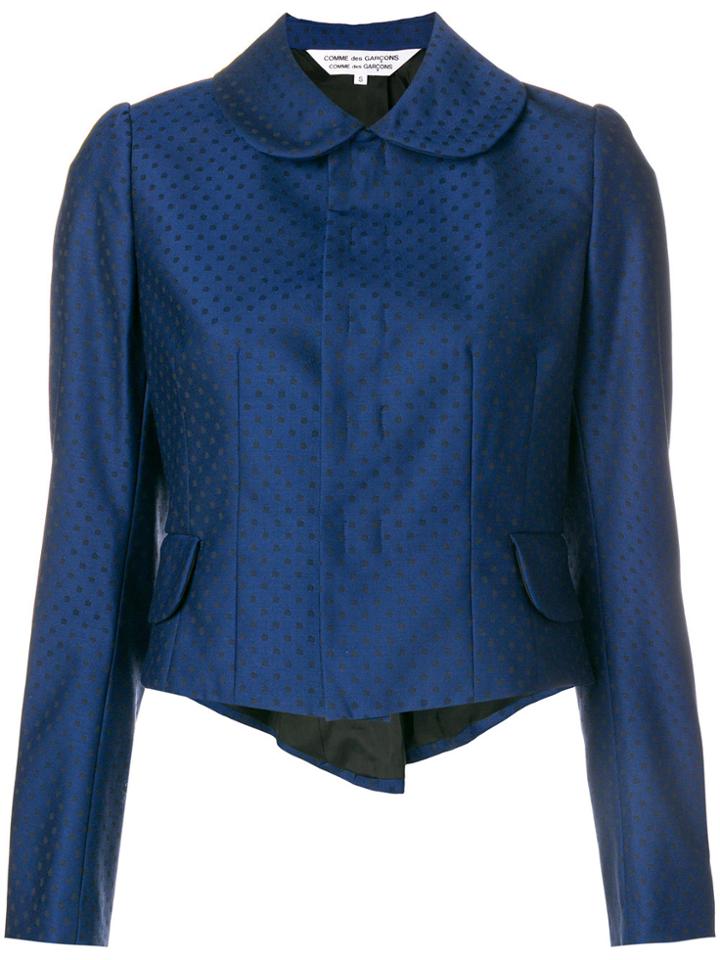 Comme Des Garçons Comme Des Garçons Tailcoat Polka Dot Jacket - Blue